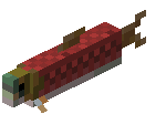 游动的 Minecraft 鲑鱼